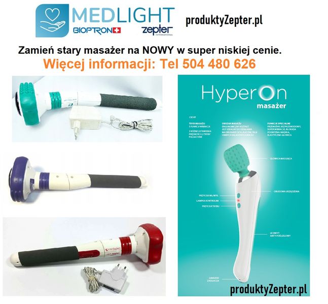 Zestaw masażysty: HyperOn masażer + Olejek zdjęcie 4