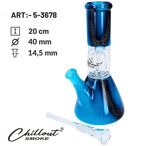 Bongo Szklane Fajka Wodna z Filtracją Dymu i Lodową Komorą z Graffiti na Arena.pl