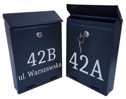 Skrzynka na listy pocztowa YORK - nr domu, - NAPIS na Arena.pl