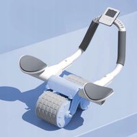 Kółko do Ćwiczeń Mięśni Brzucha Roller z Timer Profesjonalny Mocny 200kg