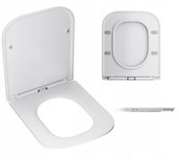 DESKA sedesowa WOLNOOPADAJĄCA wypinana WC BIAŁA DUROPLAST twarda Slim BELO