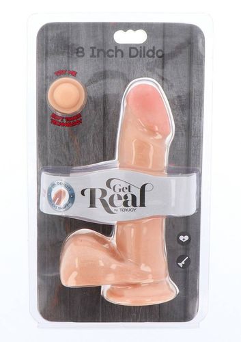 Duży Gruby Penis Z Jajami - Dual Density Dildo 8" 19,3Cm na Arena.pl