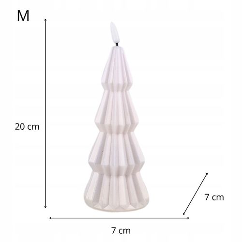 Lampion Choinka plastik Cortina 20 cm Biała na Arena.pl