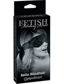 Czarna Wiązana Opaska Na Oczy - Satin Blindfold Fetish Fantasy