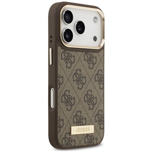 etui guess 4g logo plate magsafe do      iphone 17 pro brązowy na Arena.pl