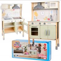 DUŻA DREWNIANA KUCHNIA DLA DZIECI MINI MATTERS + światło| dźwięk| akcesoria