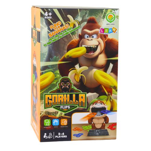 Gra Zręcznościowa Rzut Do Celu Goryl Obrotowy Dźwięk Obręcze na Arena.pl