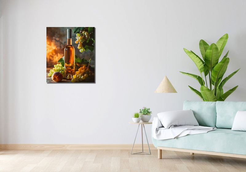 Obraz 60x70cm Bursztynowe Wino zdjęcie 2