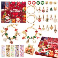 KALENDARZ ADWENTOWY ZESTAW DO ROBIENIA BRANSOLETEK DIY DLA DZIECI PREZENT