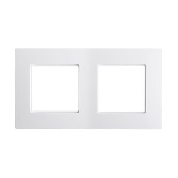 RAMKA PODWÓJNA BIAŁA ROSA - E+PL-59231 zdjęcie 1