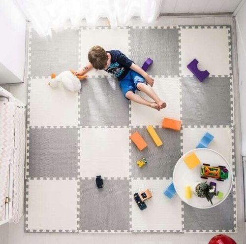 HUMBI MATA PUZZLE WODOODPORNE POD BASEN 9 SZT CIEMNOSZARY 180 X 180 CM na Arena.pl