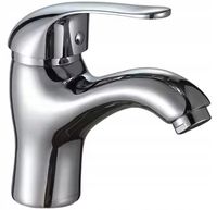 BATERIA ŁAZIENKOWA UMYWALKOWA KRAN DO UMYWALKI STOJĄCA CHROM STAŁA WYLEWKA