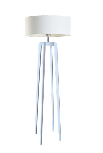 Lampa podłogowa CEDROS białe drewno na Arena.pl