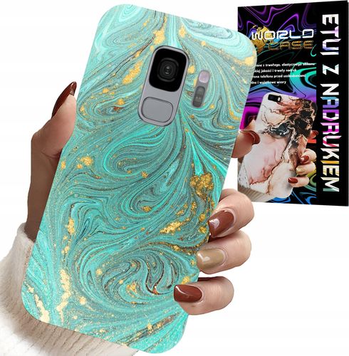 ETUI DO SAMSUNG GALAXY S9 - MARMURKOWE WZORY + FOLIA HYDROŻEL na Arena.pl