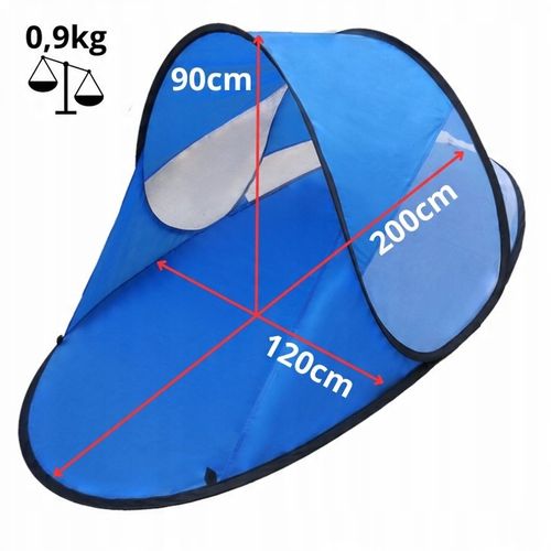 DUŻY NAMIOT PLAŻOWY SKŁADANY PRZENOŚNY PARAWAN SAMOROZKŁADAJĄCY DLA DZIECI na Arena.pl