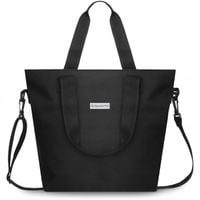 ZAGATTO Shopperka torebka damska duża torba czarna pojemna torebka shopper
