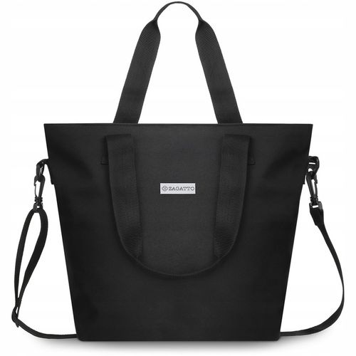 ZAGATTO Shopperka torebka damska duża torba czarna pojemna torebka shopper na Arena.pl