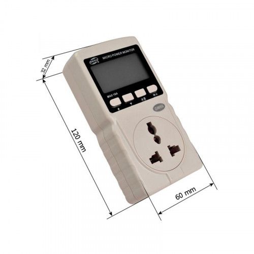 WATOMIERZ LICZNIK POBORU ENERGII PRĄDU MIERNIK LCD zdjęcie 4