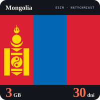 Karta eSIM Internet Mongolia 3 GB na 30 dni - bez rejestracji