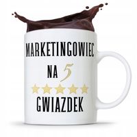 Dla Marketingowca Kubek Na 5 Gwiazdek Prezent Z Nadrukiem Ze Zdjęciem