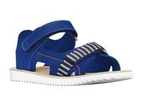 Bibi Sandały dziecięce - Skórzane na rzepy - rozmiar 35 - Niebieska skóra