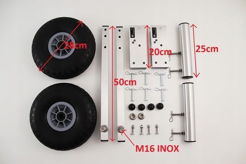 KOŁA DO PONTONU 28cm KOLIBRI BARK PEŁNE 2 UCHWYTY na Arena.pl