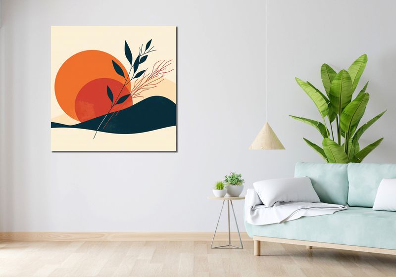 Obraz 100x100cm Zmierzch w Ciszy zdjęcie 2