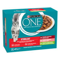 purina one sterilcat karma mokra dla kota mix smaków 12x85g