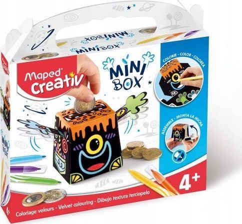 MINIBOX AKSAMITNA SKARBONKA MAPED CREATIVE 3154149070138 zdjęcie 1