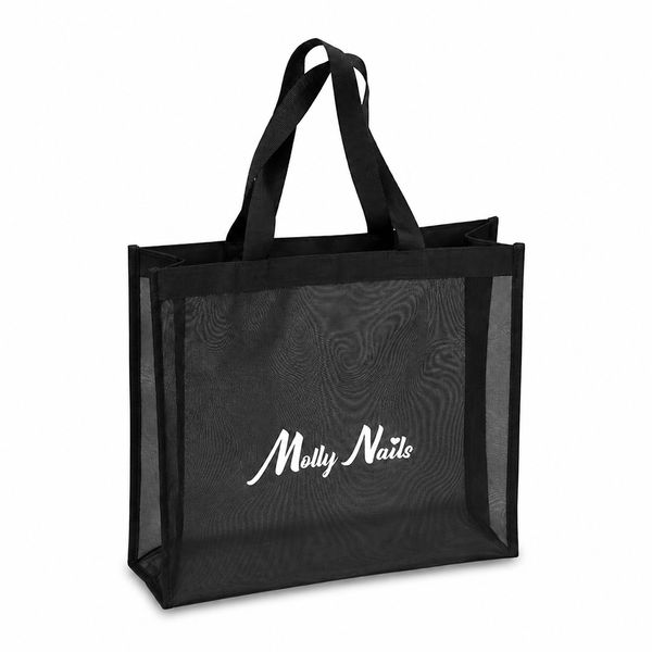Torba Shopper Mesh Czarna MollyNails zdjęcie 1