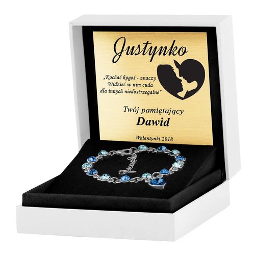 BRANSOLETKA SWAROVSKI ELEMENTS SERCE PREZENT VA94 na Arena.pl