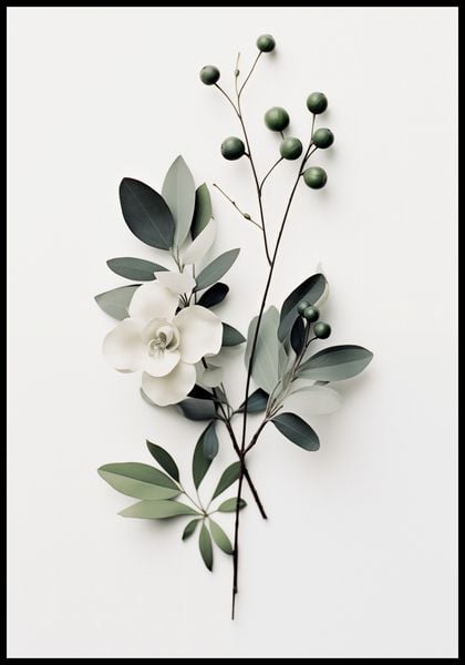 Plakat 68x98cm Papierowy Kwiat zdjęcie 2