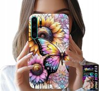 ETUI DO HUAWEI P30 PRO - SŁONECZNIK Z MOTYLKIEM, OBUDOWA + FOLIA