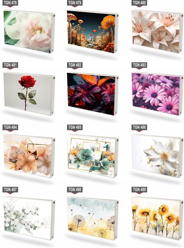 Mata magnetyczna magnes na grzejnik kaloryfer na wymiar CZERWONE RÓŻE 60x80 na Arena.pl