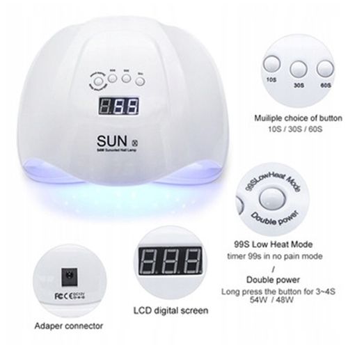 Lampa SunNail X 54W SUPER MOCNA I SZYBKA na Arena.pl