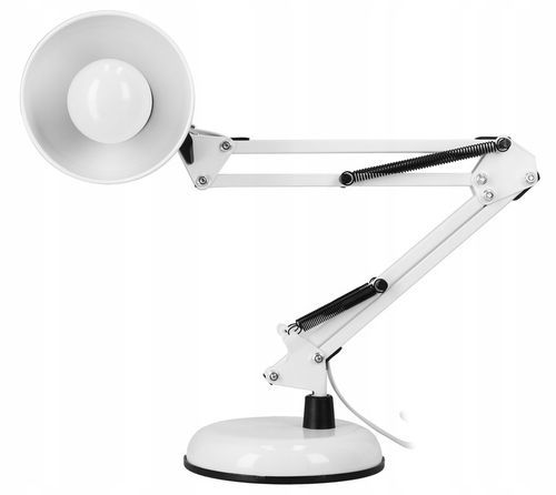 Lampka na Biurko LED Kreślarska Szkolna Regulowana E27 230V Stojąca Klips na Arena.pl