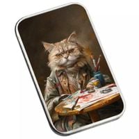 Sztabka The Holy Land Mint - Human Cats - Artie kolorowana 1 uncja Srebra 2025