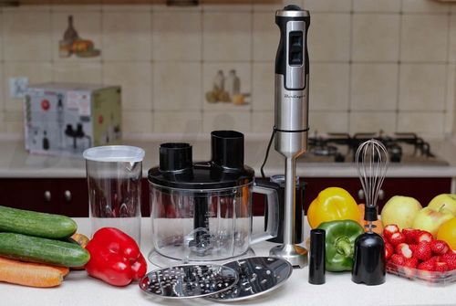 Blender ręczny robot kuchenny 1400W metalowy mikser, trzepaczki na Arena.pl