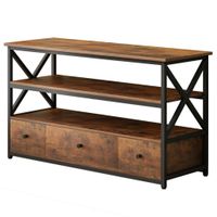 Szafka rtv pod telewizor loft komoda do salonu brązowa z szufladami 110 cm