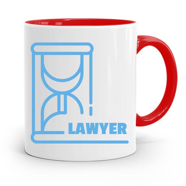 Kubek Czerwony Prawnika Mecenasa Lawyer Prezent Z Nadrukiem Ze Zdjęciem zdjęcie 1