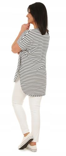 Moda Fresca F625 paski Oversizowa asymetryczna TUNIKA na Arena.pl