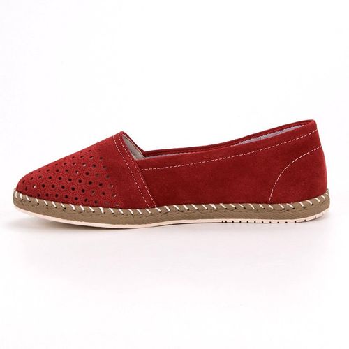 Czerwone Skórzane Espadryle r.41 na Arena.pl