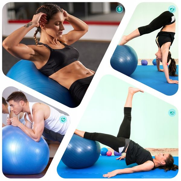 WYSOKIEJ JAKOŚCI PIŁKA REHABILITACYJNA DO ĆWICZEŃ SIEDZENIA GIMNASTYCZNA 65 zdjęcie 11