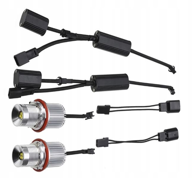 2x ŻARÓWKI BMW RINGI LED MARKER 10W do BMW E39 E53 E60 E61 E65 E87 6000K zdjęcie 2