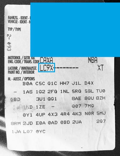 lakier samochodowy w sprayu + bezbarwny połysk vw lc9x deep black na Arena.pl