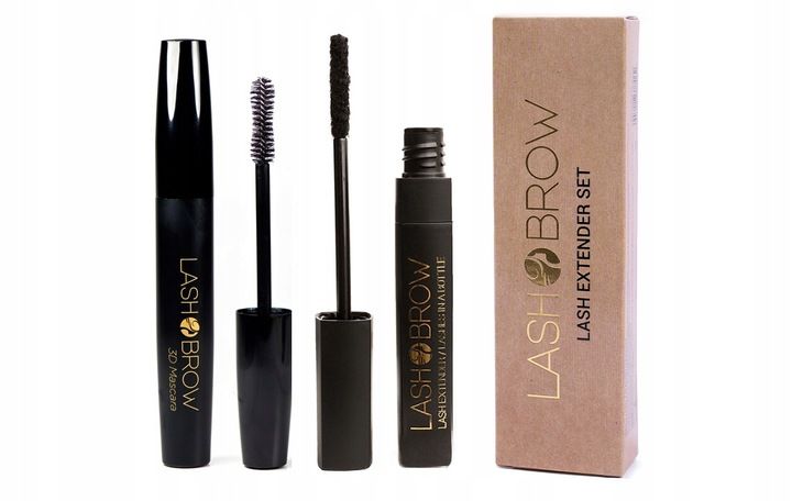 Maskara 3D Zestaw Lash Brow Rzęsy w butelce i Tusz zdjęcie 2