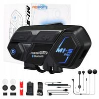 Fodsports M1-S Pro Interkom motocyklowy 8 osób+2000 M+Muzyka Udostępnij