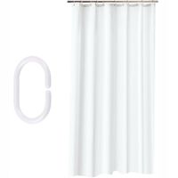 ZASŁONA PRYSZNICOWA TEKSTYLNA KOTARA DO WANNY ZASŁONKA POD PRYSZNIC KURTYNA