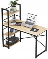 Biurko Komputerowe Szkolne Z Regałem Stół Stolik Gamingowy Dwustronne