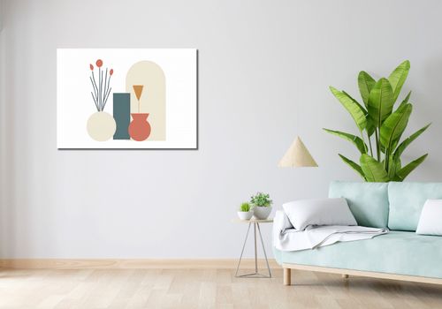 Obraz 100x70cm Kremowe Wazony na Arena.pl